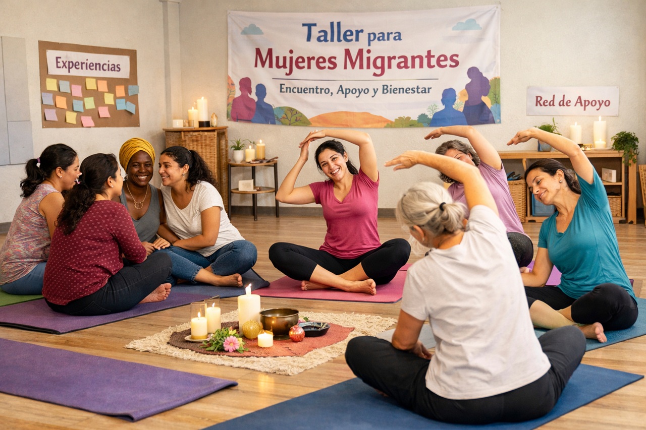 Taller gratuito de bienestar físico y emocional para mujeres migrantes
