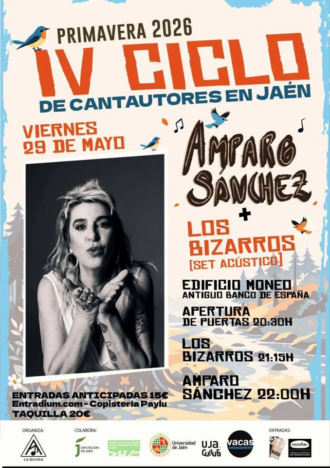 Amparo Sánchez en el IV Ciclo de Cantautores de Jaén