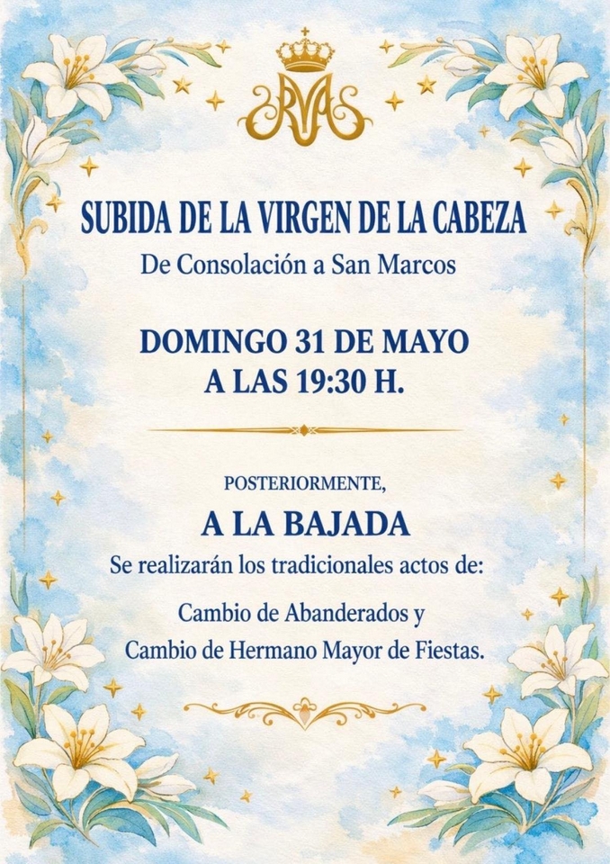 Subida de la Virgen de la Cabeza a San Marcos