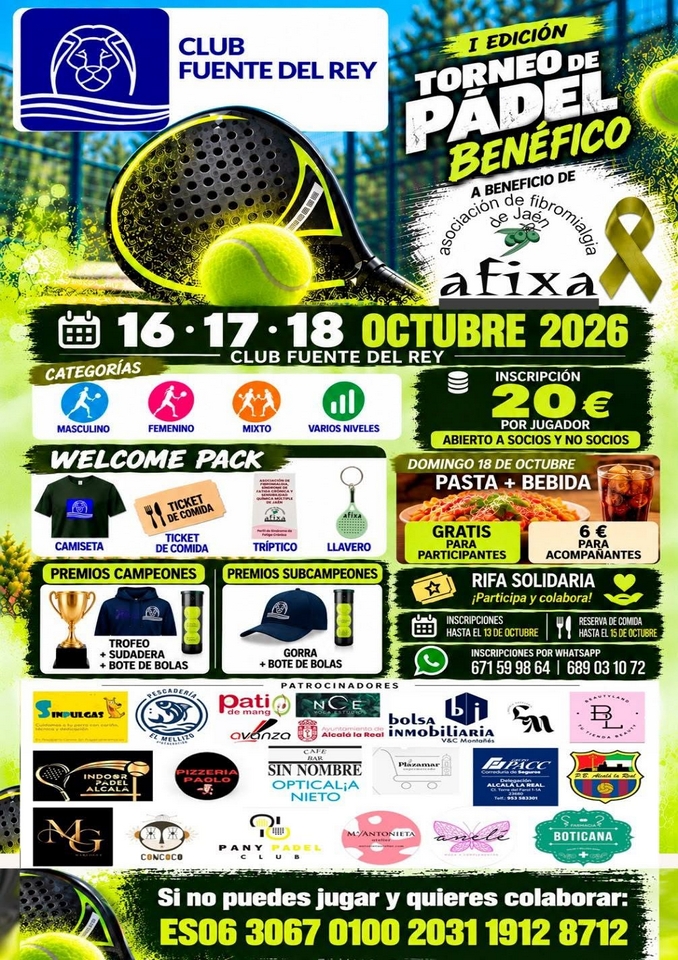 Torneo de Pádel en beneficio de Afixa