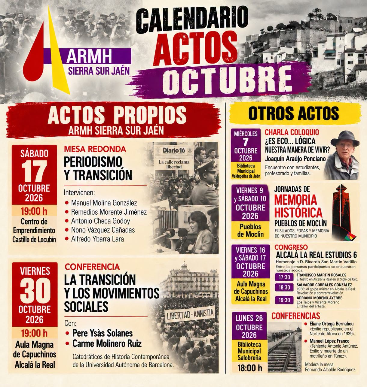 Conferencia La Transición y los movimientos sociales