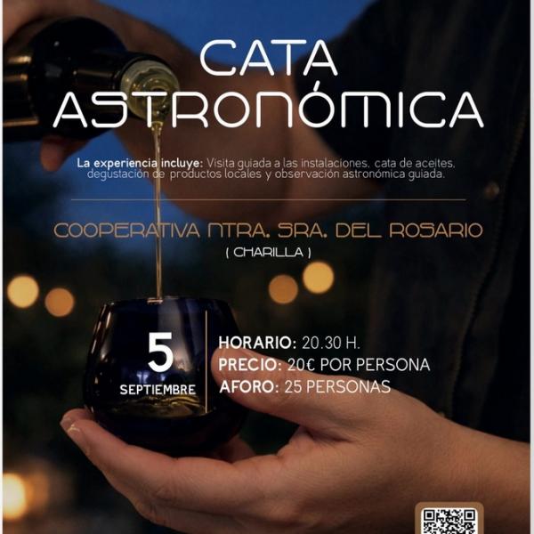 Cata de aceites y observación astronómica